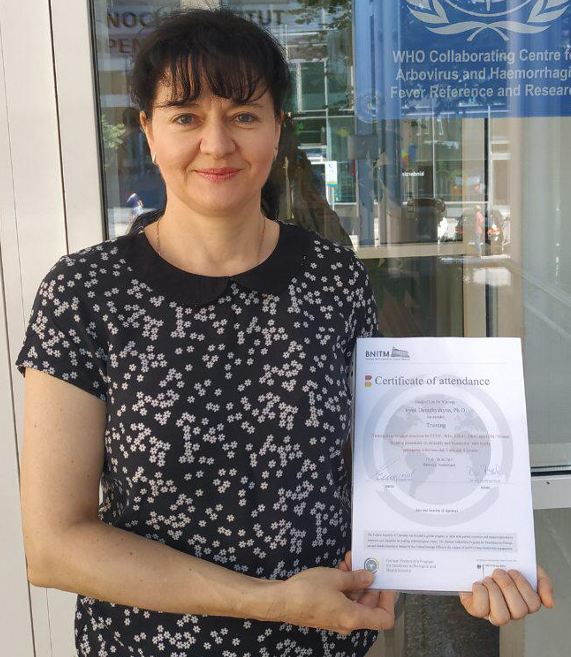 Dr. Iryna Demchyshyna Foto von Dr. Iryna Demchyshyna, Stellvertende Leiterin des PHCU, Kyjiw vor dem BNITM