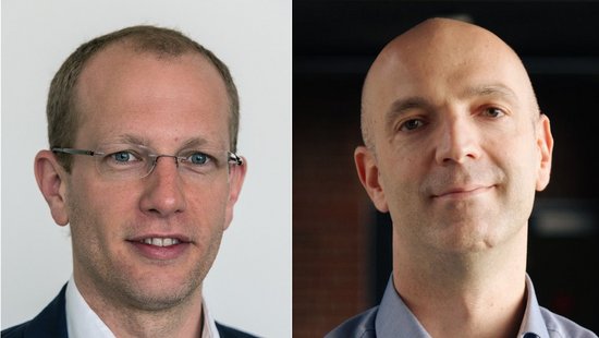 Portraitfotos von Michael Ramharter und Jonas Schmidt-Chanasit nebeneinander