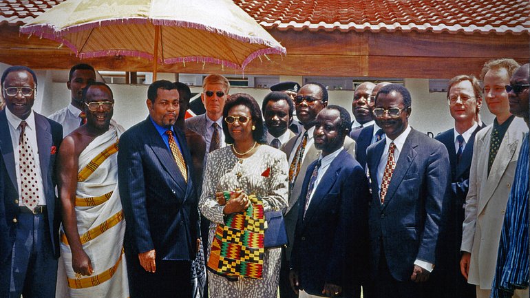 Group photo with Ghanaian and German representatives