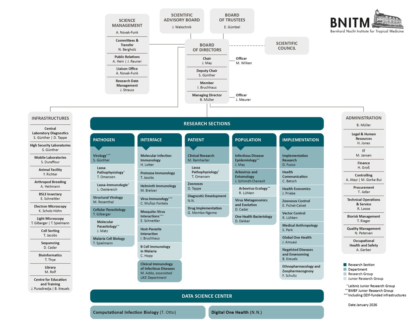 Organization Chart of BNITM
