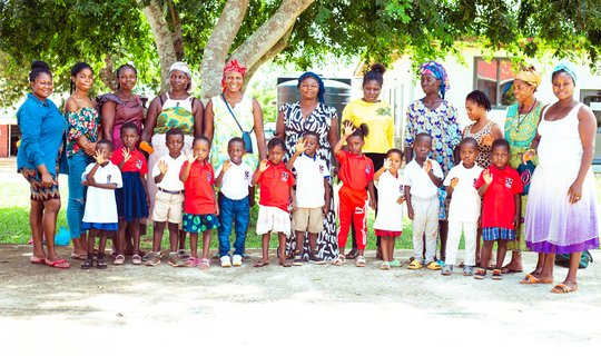 Mothers (or guardians) with their 5 year old children