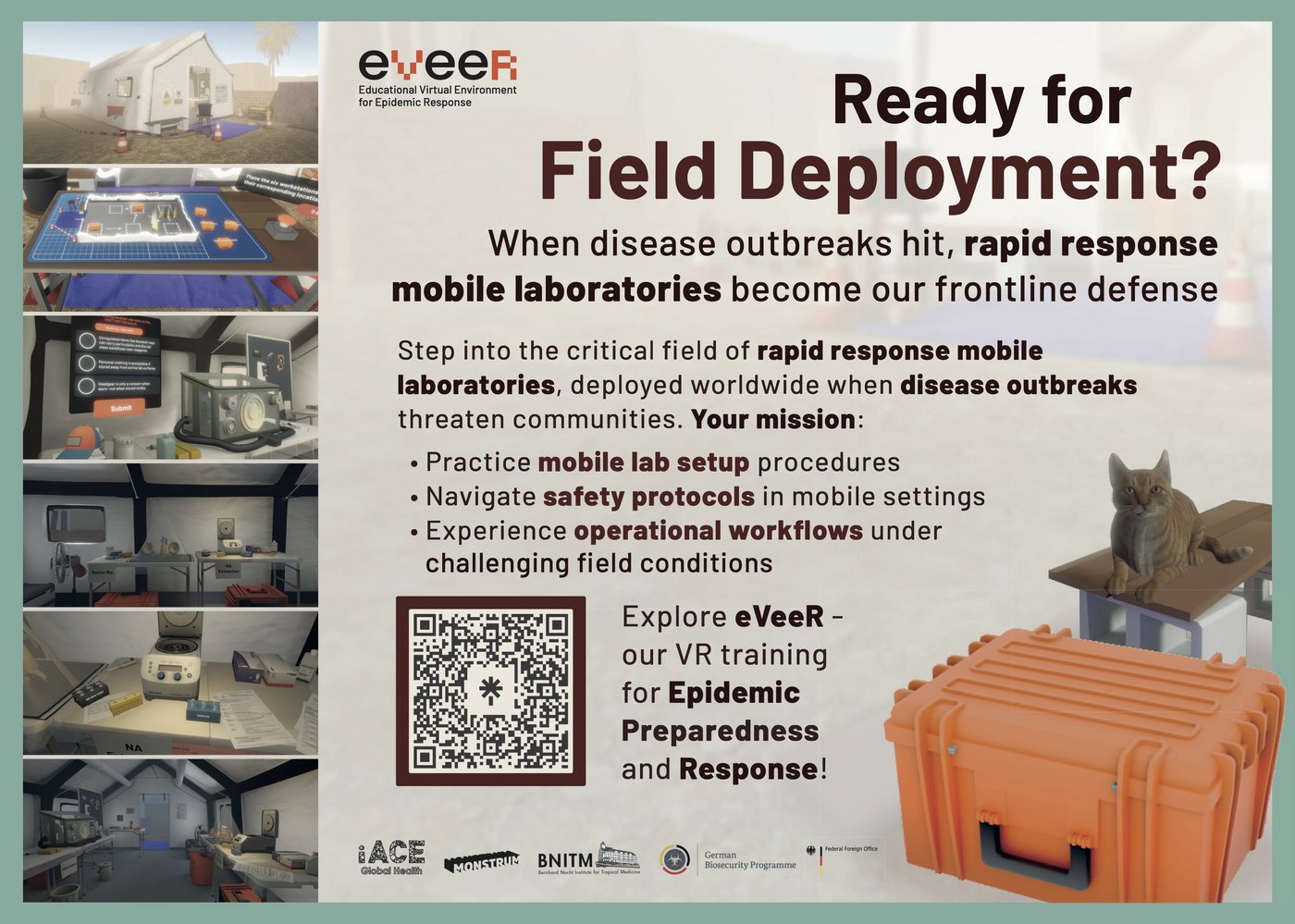 Educational Virtual Environment for Epidemic Response eVeeR