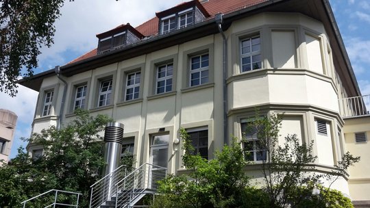 The building of the Institute of Hygiene and Microbiology of University Wurzburg