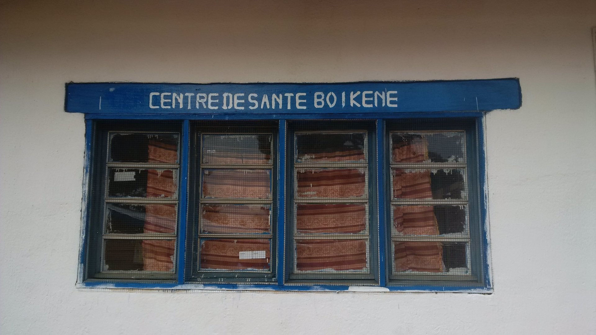 Window at Beni Centre de santé Boikene