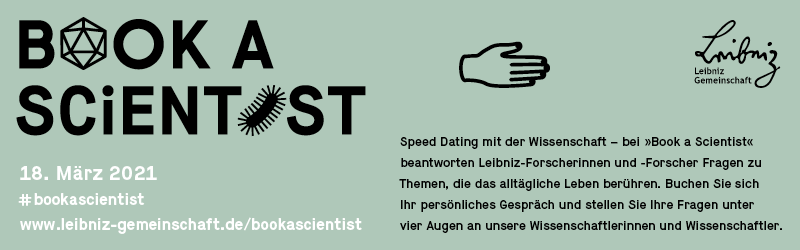 Link zu den Themen und Terminen von Book A Scientist