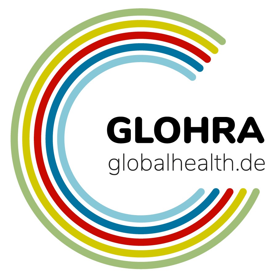 The picture shows the logo of the German Alliance for Global Health Research (GLOHRA).