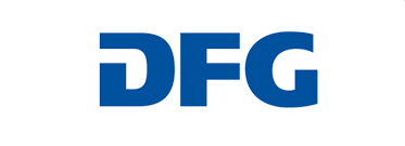 [Translate to English:] Logo DFG: Zu sehen ist der Schriftzu DFG in dicker blauer Schrift.