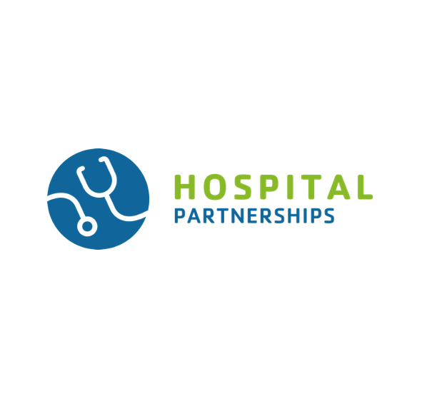The picture shows the logo of the Hospital Partnership programme.