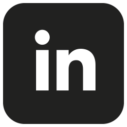 Black and white LinkedIn symbol